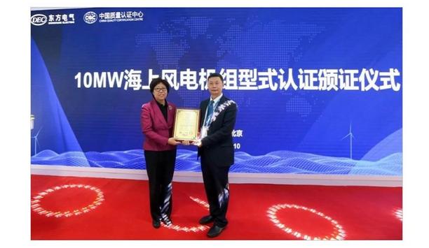 DEC’s 10MW Offshore Wind Turbine Awarded Type Certificate