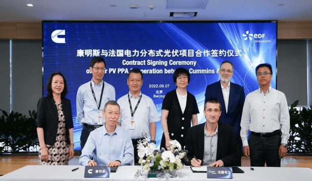 Cummins Inc. And EDF Renewables Enters Into A Distributed Photovoltaic Power Purchase Agreement