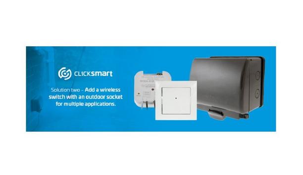 Scolmore Adds Click Smart 2-Gang Outdoor Socket, And Switch To Click Smart Wiring Accessories Range