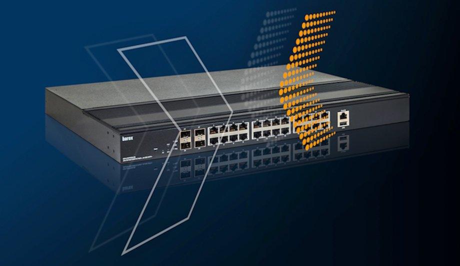 Barox KN-LGIPR38-28AD: 24-Port 10Gb PoE+ Switch