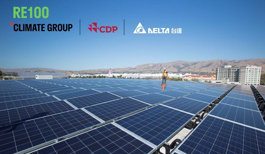 Delta Electronics Joins RE100 For 100% Renewable Energy