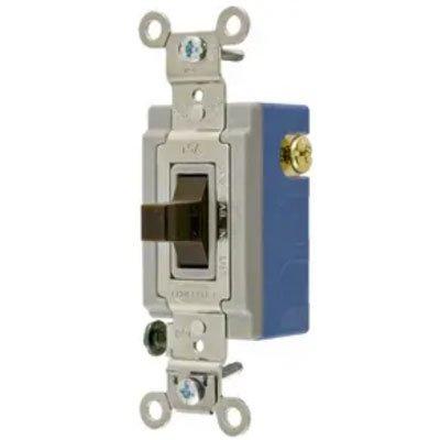 Bryant 4822 Brown Industrial Grade Single Pole Toggle Switch