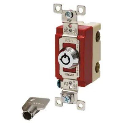Bryant 4901RKL Industrial Grade Single Pole Barrel Locking Switch