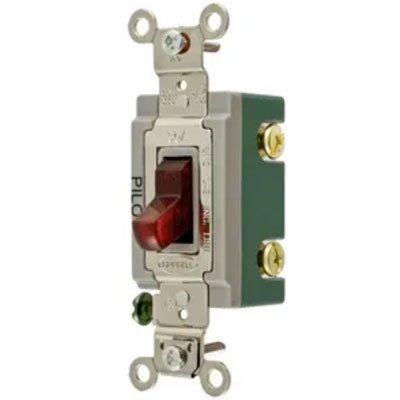 Bryant 3002PLR277 Red Double Pole Pilot Toggle Switch