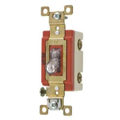 Bryant 4903PLC120 Clear 3-Way Pilot Toggle Switch