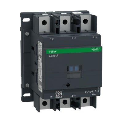 Schneider Electric LC1D1156L7 Non-Reversing 3 Pole 115 A Contactor