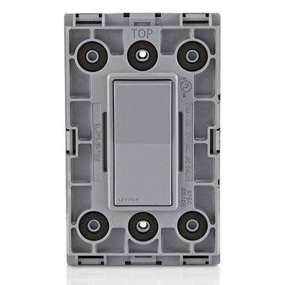 Leviton W5621-2GY Gray Single Pole Rocker Switch