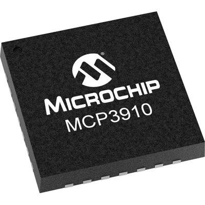 Microchip MCP3910 24-Bit, 125kSPS, 2-Ch Simultaneous Sample ADC