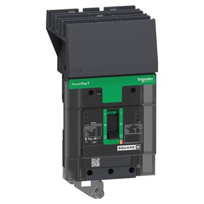 Schneider Electric BDA36060 Circuit breaker, PowerPact B, 60A, 3 pole, 600Y/347VAC, 14kA, I-Line, thermal magnetic, 80%, ABC